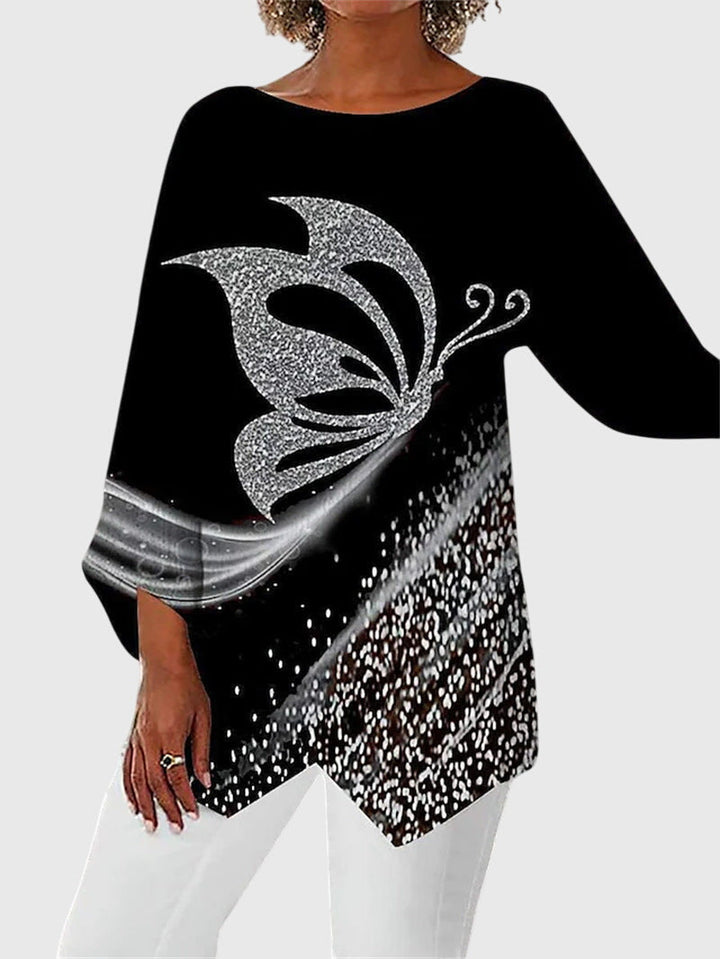 Olivia | Elegant Crew Neck Top