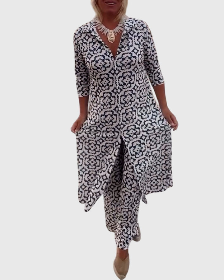 Olivia | Elegant Vintage Two-Piece Set