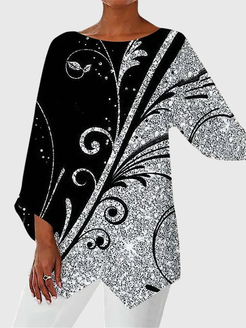 Olivia | Elegant Crew Neck Top