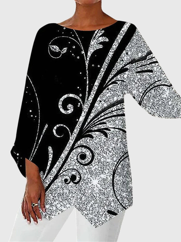 Olivia | Elegant Crew Neck Top