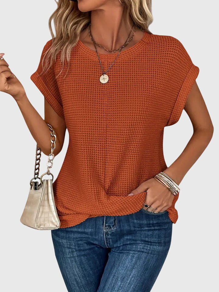 Olivia | Elegant Blouse with Crew Neck