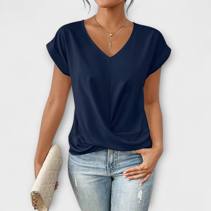 Olivia | Elegant V-neck Top
