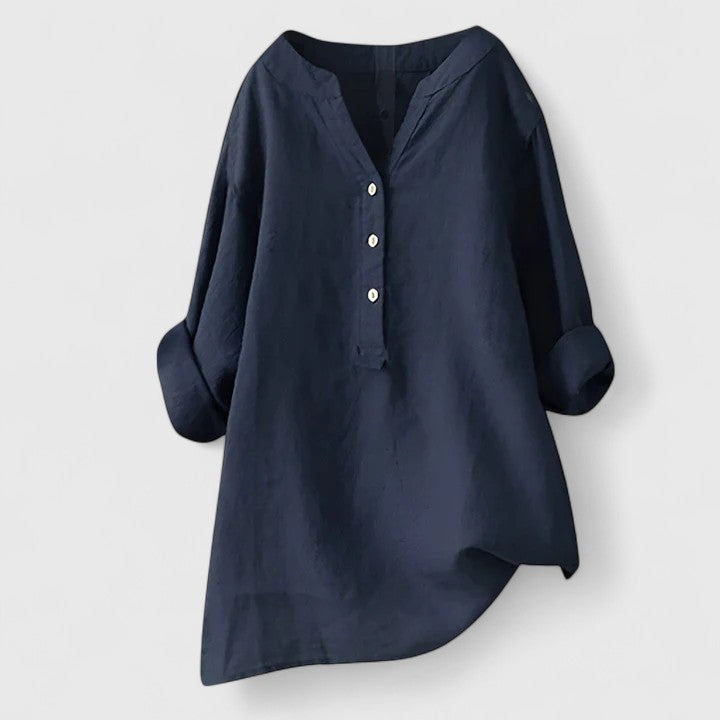 Olivia | Elegant Button-Front Shirt