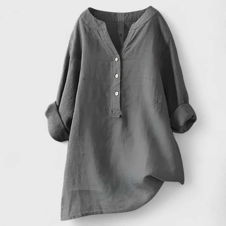 Olivia | Elegant Button-Front Shirt