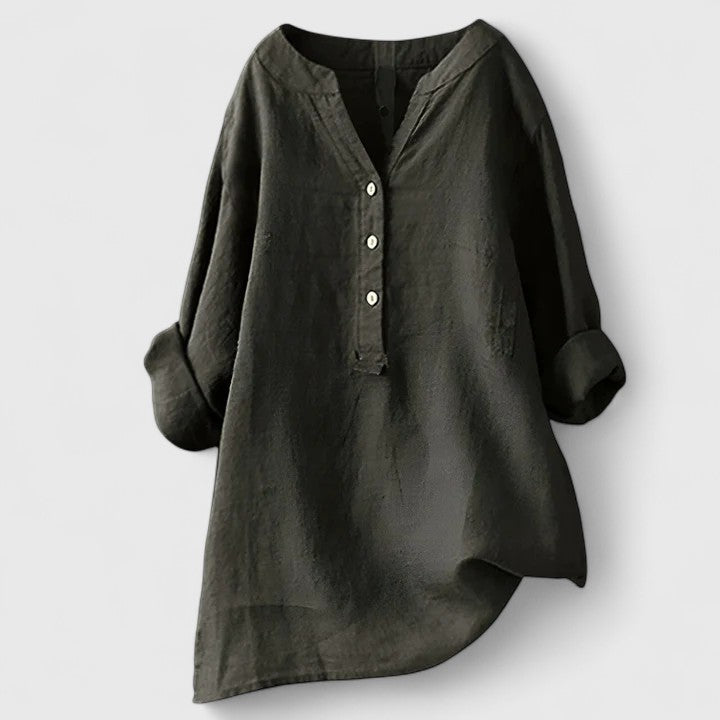 Olivia | Elegant Button-Front Shirt