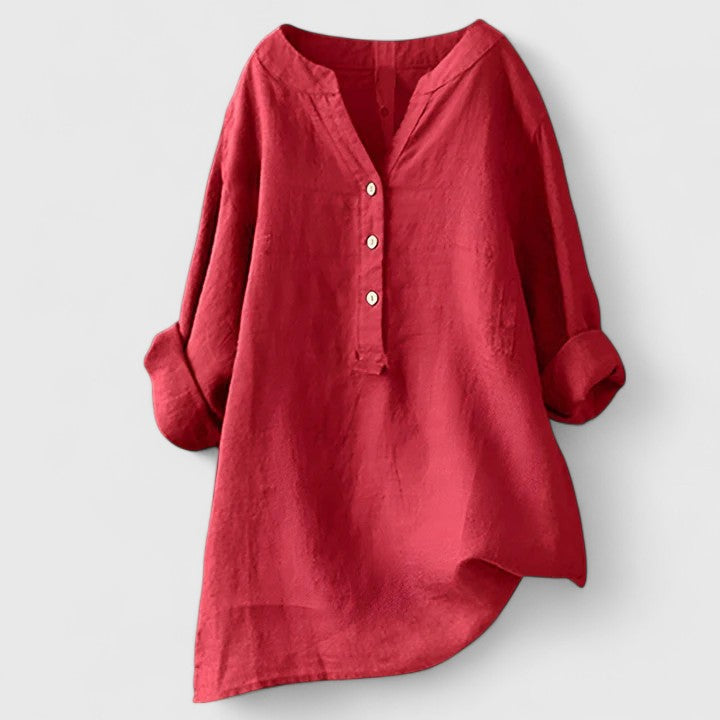 Olivia | Elegant Button-Front Shirt