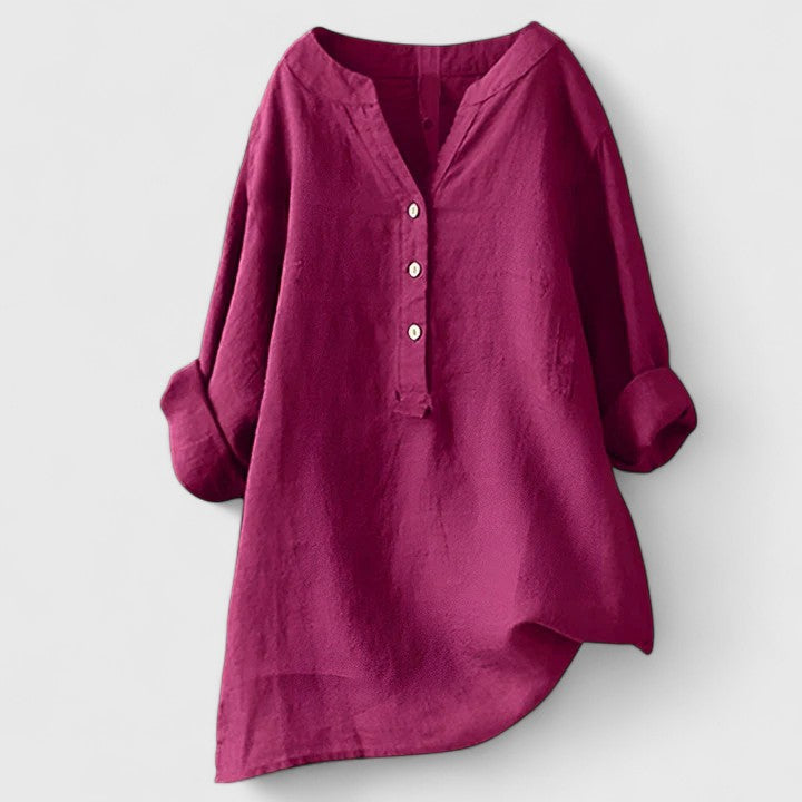 Olivia | Elegant Button-Front Shirt