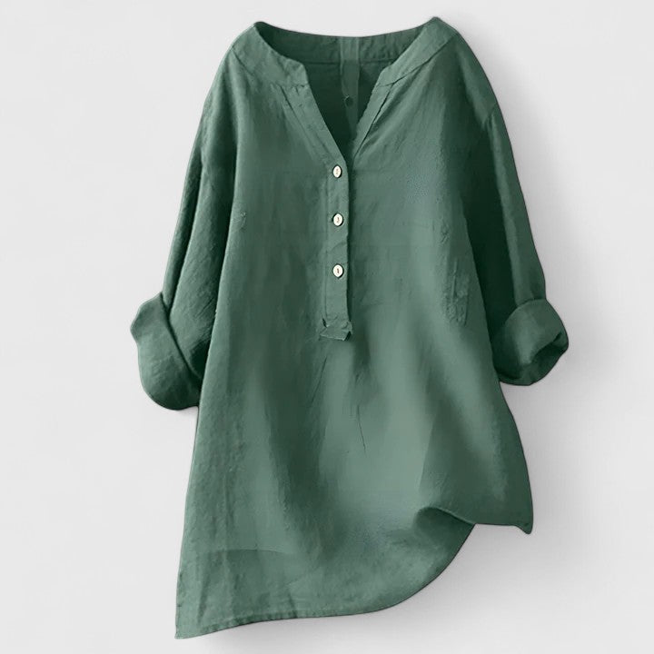 Olivia | Elegant Button-Front Shirt