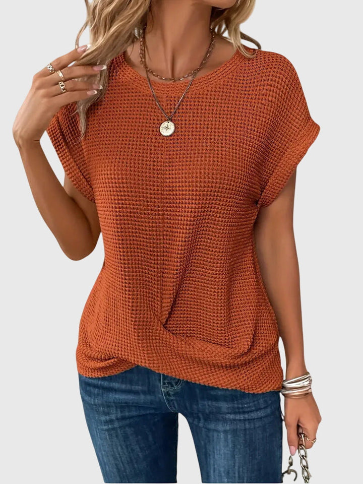 Olivia | Elegant Blouse with Crew Neck