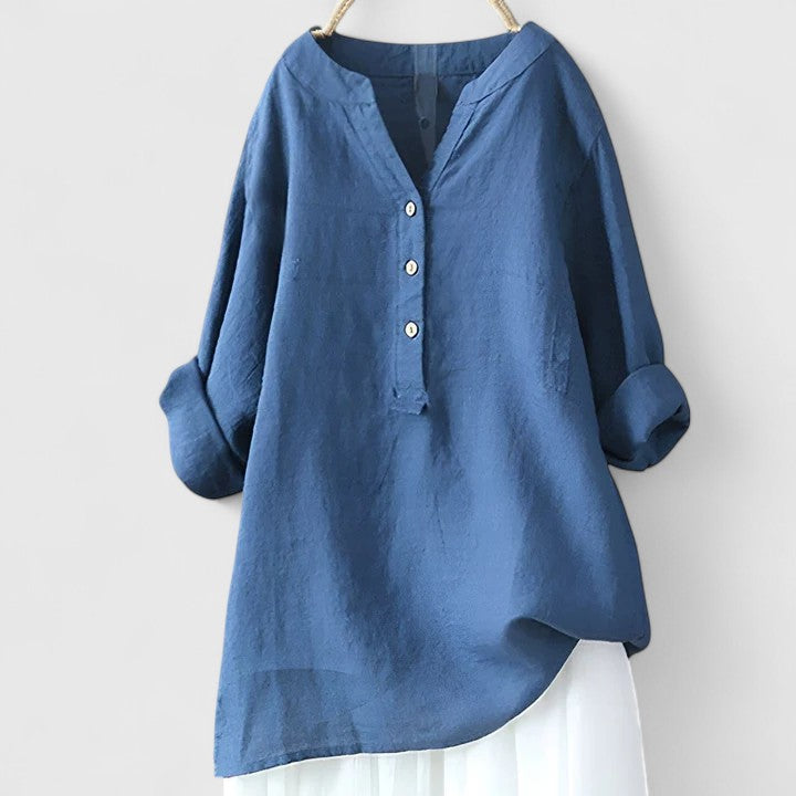 Olivia | Elegant Button-Front Shirt