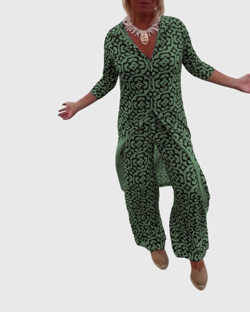 Olivia | Elegant Vintage Two-Piece Set