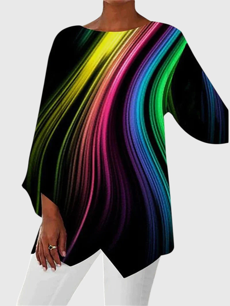 Olivia | Elegant Crew Neck Top