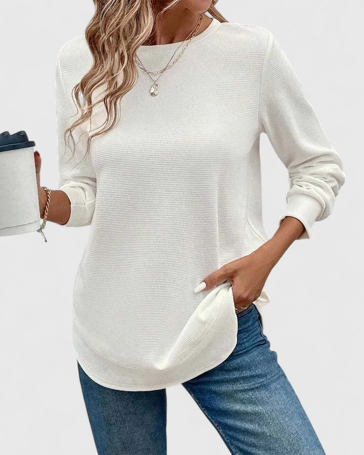Olivia | Elegant O-Neck Long Sleeve
