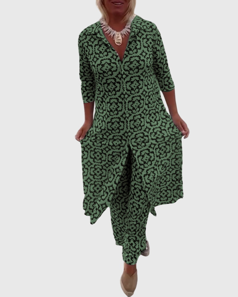 Olivia | Elegant Vintage Two-Piece Set