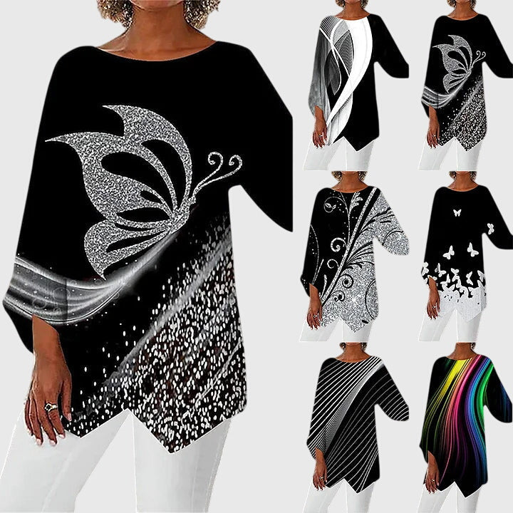 Olivia | Elegant Crew Neck Top