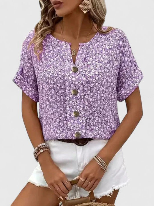 Olivia | Elegant Floral Summer Top
