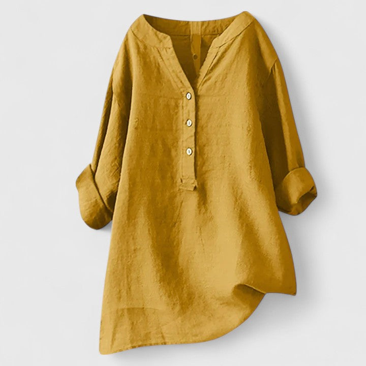 Olivia | Elegant Button-Front Shirt